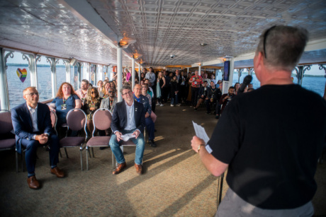 Meeting on the 1000 Islands Cruise