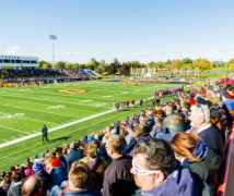 A view of Richardson Stadium during a game.