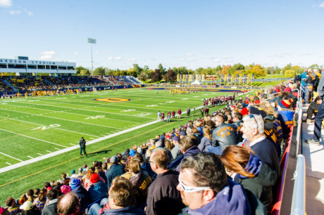 A view of Richardson Stadium during a game.