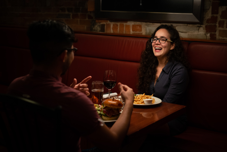 A couple at Black Dog Tavern