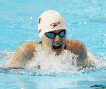 Abi Tripp swimming