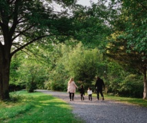 Family walking